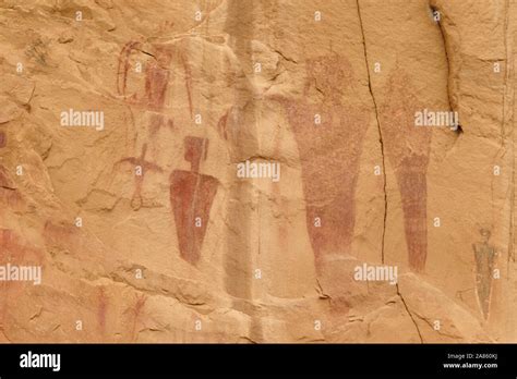 Sego Canyon Rock Anthropomorph Art Native American Pictographs And