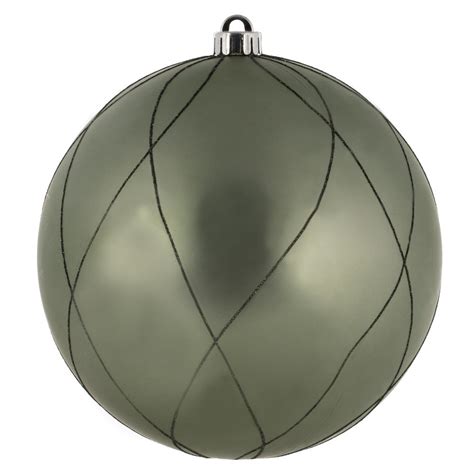 The Holiday Aisle® 8 Wrought Iron Matte Glitter Swirl Ball Wayfair