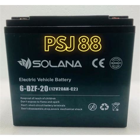 Jual Baterai Aki Solana V Ah Electric Vehicle Ev Battery Dzf