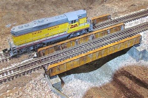 Girder Railroad Bridge Ho N Or Z Scale Model Train Kit White