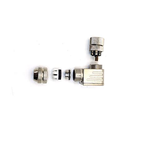 Svlec M12 Female 8 Pin Metal Shielded Right Angle Connector With Screw