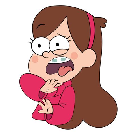 Gravity Falls Mabel Pines Disgusted Face Sticker Sticker Mania