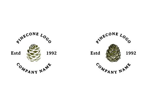 Pinecone Logo Design Pinecone Icon Vector 23528508 Vector Art At Vecteezy