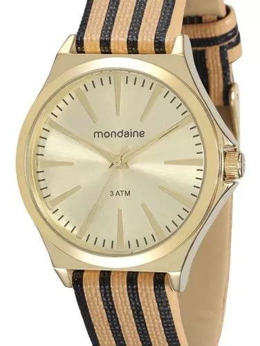 Reloj De Pulsera Mondaine Lpmvdh De Cuerpo Color Dorado Para