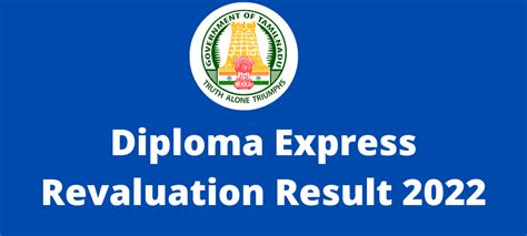 Tamilnadu Diploma Express Revaluation Result April Tn Study Corner