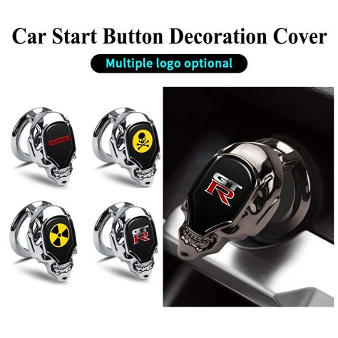 Car Engine Start Stop Button Protective Cover Auto Interior Accessories