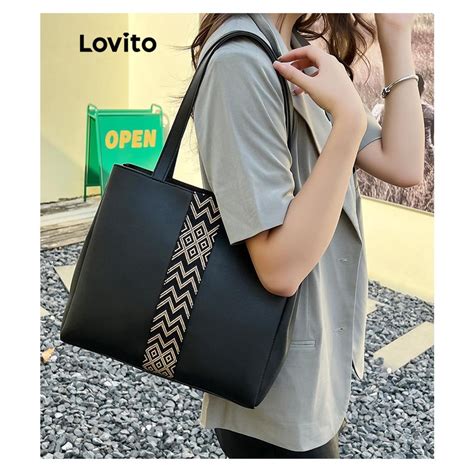 Lovito Bolsa De Ombro Casual Estampa Tribal Padrão Para Mulheres