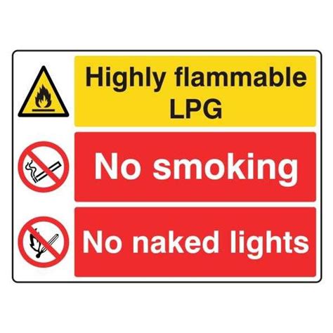 Shop Lasting Impressions Highly Flammable Lpg No Smoking No Naked