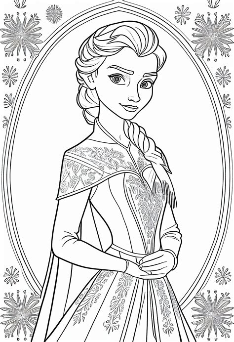 Young Anna Coloring Pages