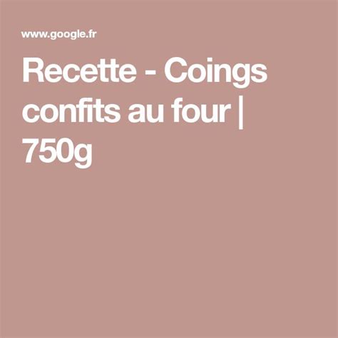 Recette Coings Confits Au Four En Vid O G Recipe Lockscreen