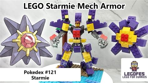 LEGO POKEMON MECH Pokedex 121 Starmie Tutorial Build Armor Robot