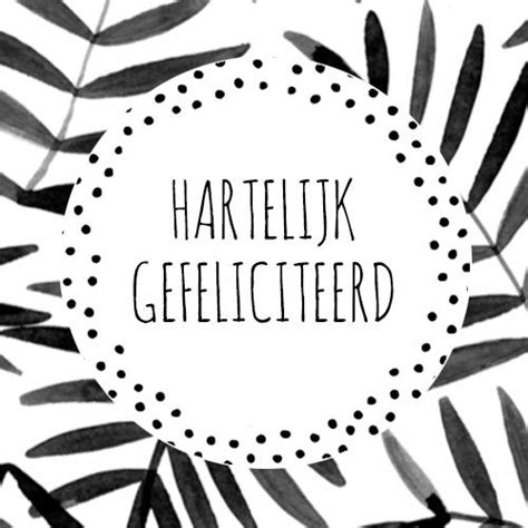 Sticker Hartelijk Gefeliciteerd HOUSE OF LOLA Stickers