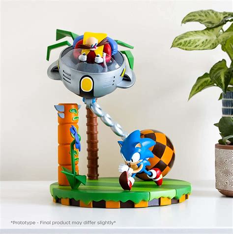 Numskull Sonic 30th Anniversary Sonic Vs Dr Eggman Diorama Statue Heykel Figür 24cm 3 295