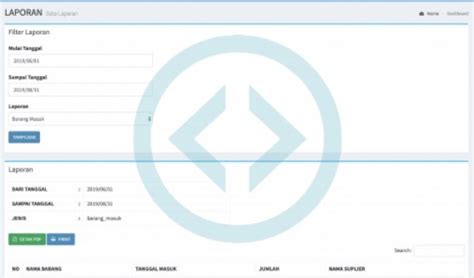 Source Code Sistem Informasi Inventaris Sekolah Dengan Php Dan Mysqli