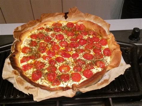 Tarte Aux Tomates Cerises Et Ch Vre Frais Recette De Tarte Aux