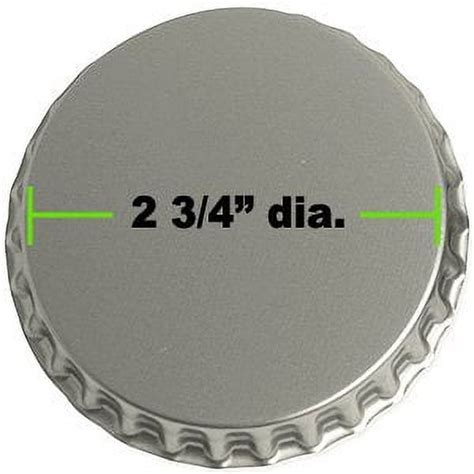 10 Super Jumbo Chrome Bottle Caps Large Extra Big Silver Xxl