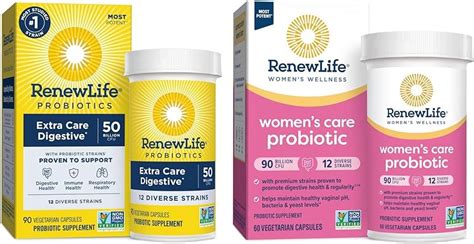 Renew Life Extra Care Digestive Probiotic Capsules 50