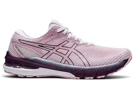 Womens Gt 2000 10 Wide Barely Rosedeep Plum Running Shoes Asics