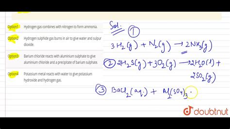 Translate The Following Statements Into Chemical Equations And Then