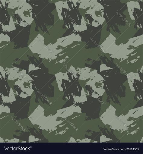 Abstract brush strokes camouflage seamless pattern