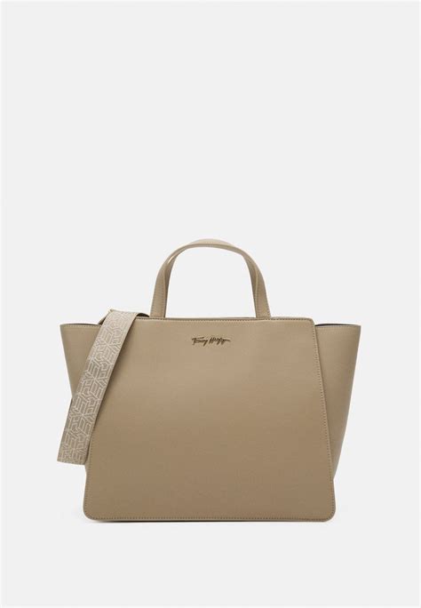 Tommy Hilfiger Soft Tote Handbag Handtasche Beige Zalando At