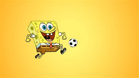 Spongebob Playing Football Wallpaper 27590 - Baltana