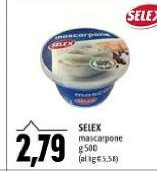 Offerta Selex Mascarpone Senza Lattosio 250 G Ml Nel Volantino Di