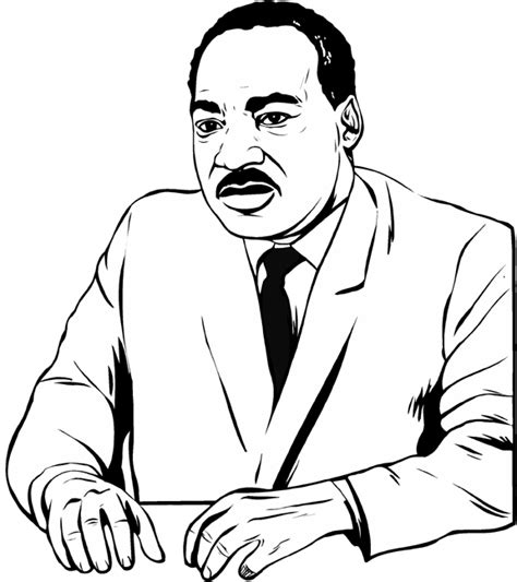 Martin Luther King Jr Coloring Pages And Worksheets Best Coloring