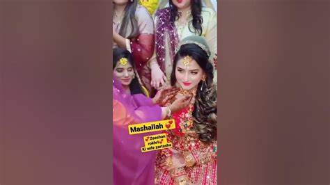 Zeeshan Khan Rokhri Ki Wife Zartasha Beautiful Wedding Ceremony Mihndi