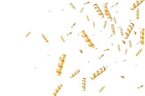 Premium Vector Gold Confetti Background