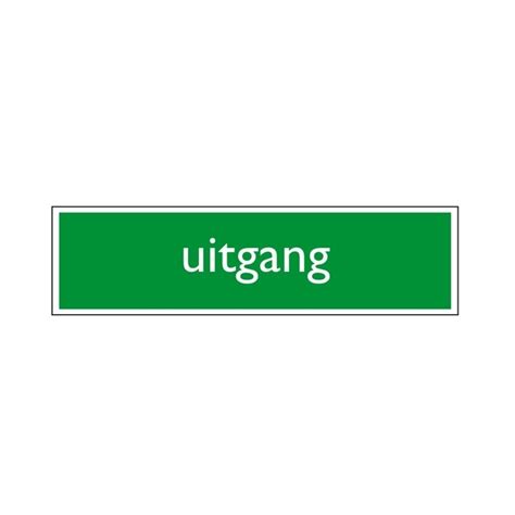 Infobord Pictogram Uitgang 165x44mm