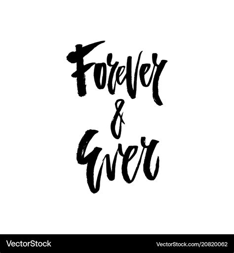 Forever And Ever Royalty Free Vector Image Vectorstock