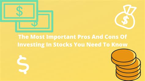 The Most Important Pros And Cons Of Investing In Stocks You Need To