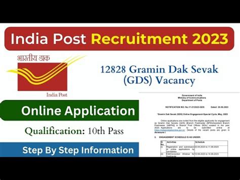 India Post Recruitment 2023 Gramin Dak Sevak 12 828 Vacancies