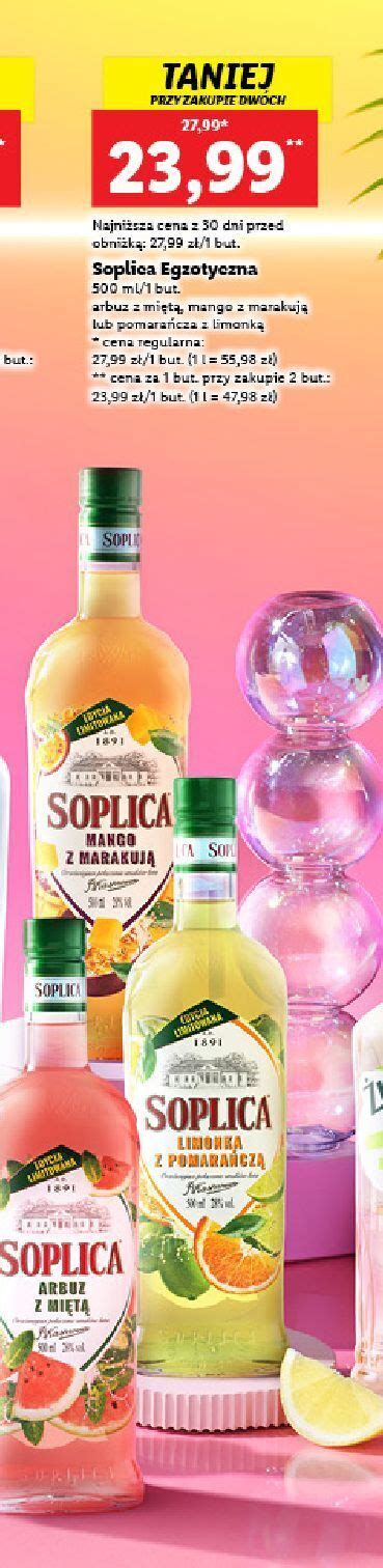 Promocja Wódka soplica mango z marakują w Lidl