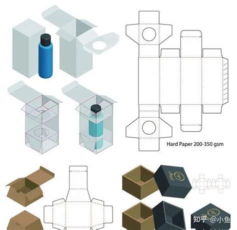 做包装没有好的刀版359款异形包装礼盒纸箱纸袋包装刀版图 知乎