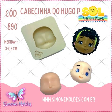 Cabecinha Do Hugo P Moldes De Silicone Bonecas Simone Moldes