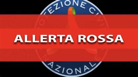 Continua l allerta meteo rossa per criticità idraulica e idrogeologica