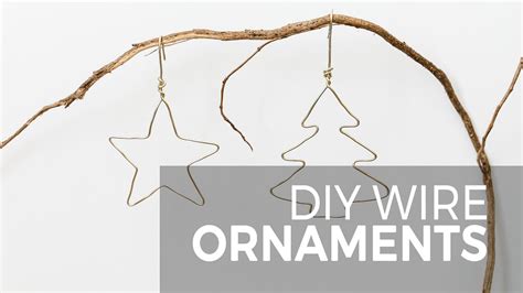 Diy Wire Ornaments Easy Christmas Ornaments Youtube