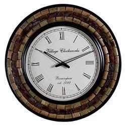 Village Clockworks Round Wooden Wall Clocks For Home And Office Size