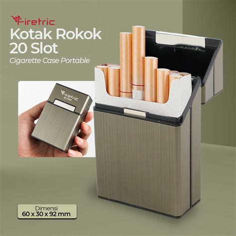 Jual Firetric Kotak Rokok 20 Slot Cigarette Case Portable