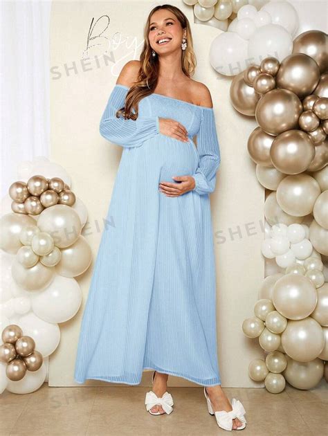 Shein Vestido Maxi De Unicolor Con Encaje Y Malla De Hombros