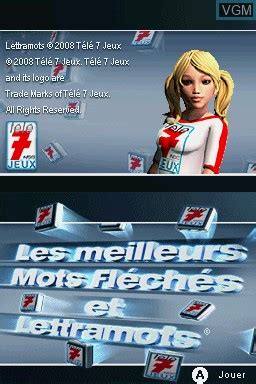 T L Jeux In Dits Mots Fl Ch S For Nintendo Ds The Video Games Museum