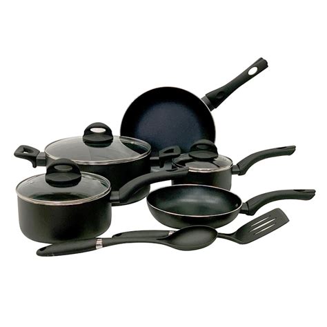 10 Piece Non Stick Aluminum Finish Cookware Set