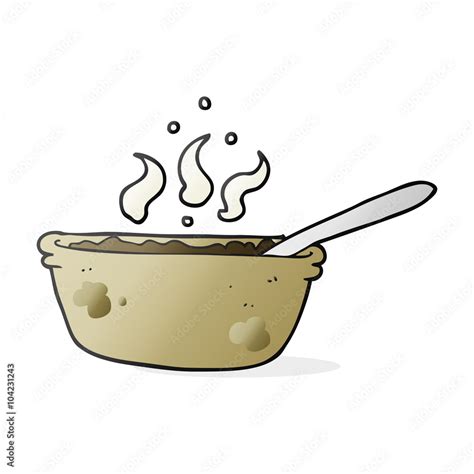 Cartoon Bowl Of Stew Stock Vector Adobe Stock