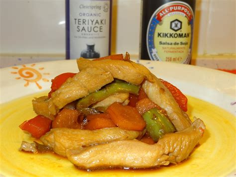 POLLO CON SALSA TERIYAKI Recetas Pieras