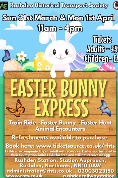 Easter Bunny Express At Rushden Historical Transport Society Event