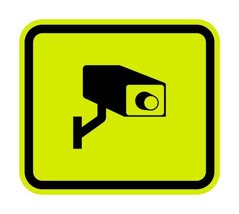 Cctv Beveiligingscamera Symbool Teken Vector Illustratie Isoleren Op