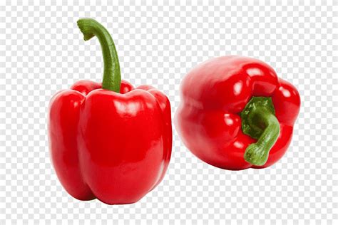 две червени зърна чушки, Habanero Птици очи чили Бел пипер Кайен пипер ...