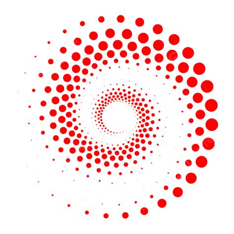 Red Dotted Spiral Vortex Png Vector Psd And Clipart With Transparent